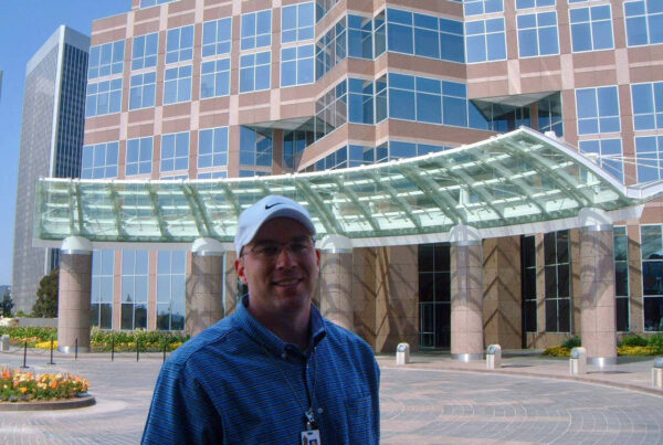 My office at Fox was in the “Die Hard Building” a.k.a. “The Nakatomi Plaza” a.k.a. “The Fox Plaza.” (2121 Avenue of the Stars).